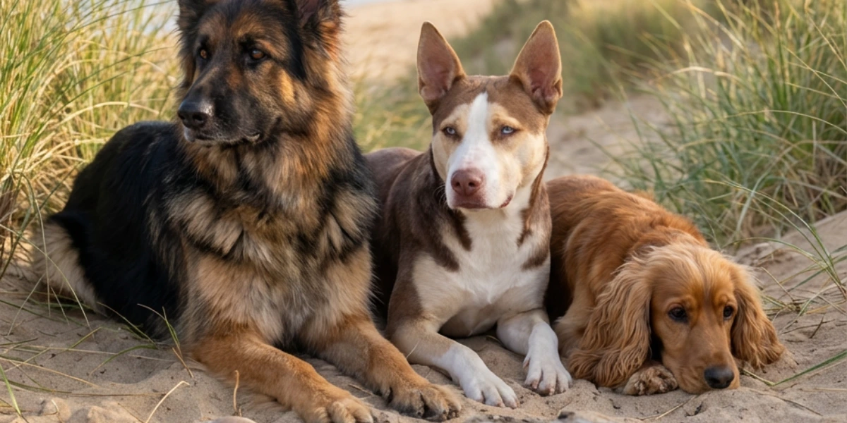 Three pet portrait from photo