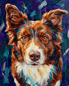 Pet portrait — Expressive Oil style