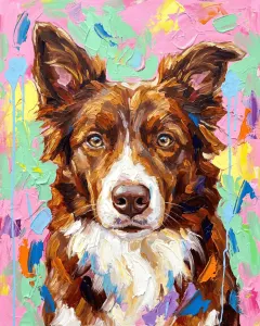 Pet portrait — Palette Knife style