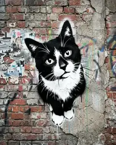 Pet portrait — Graffiti style