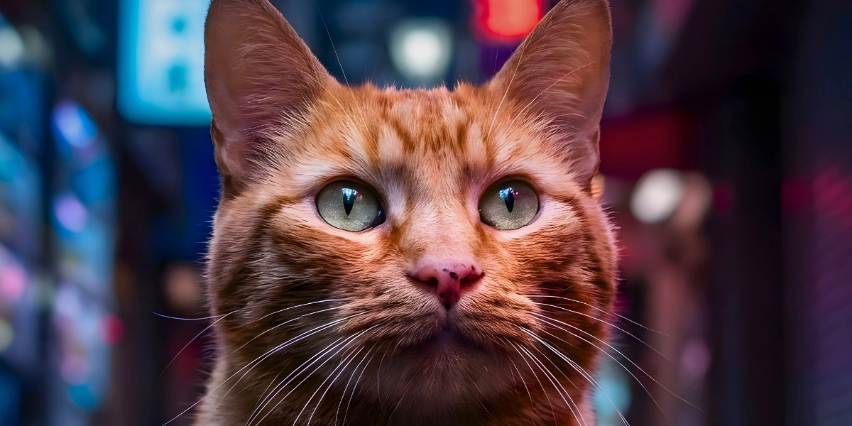 Custom cat portrait example