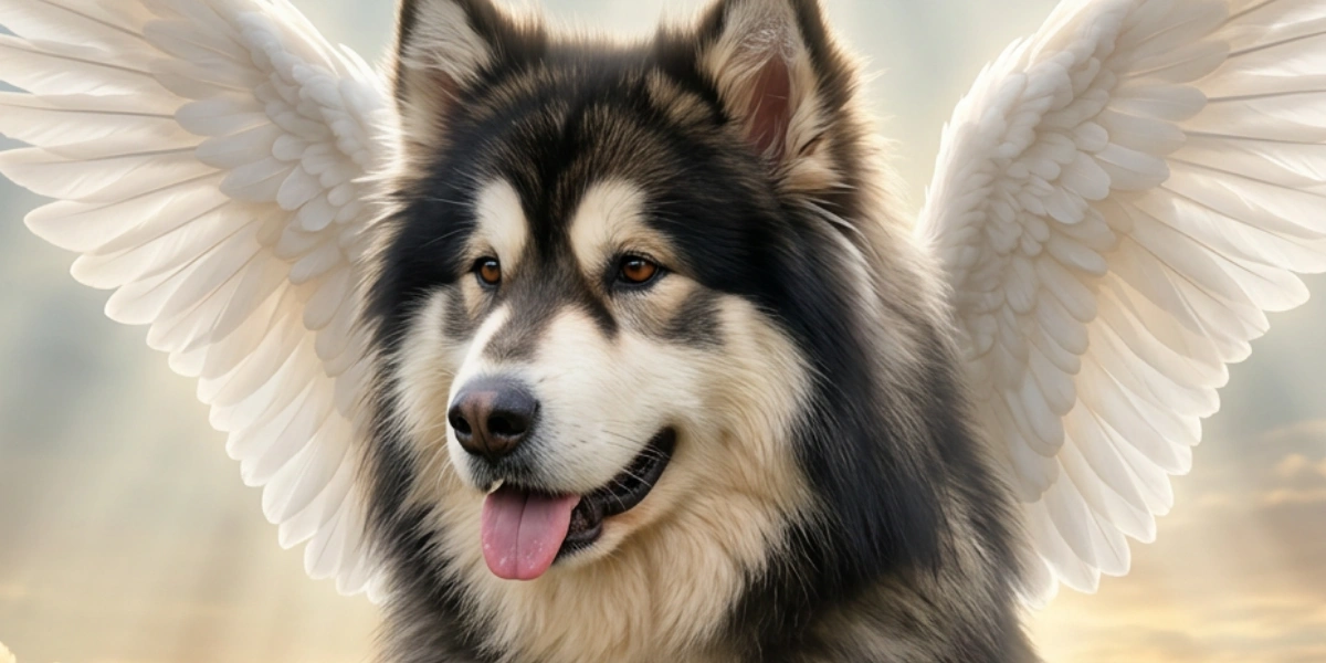 Memorial pet portrait example