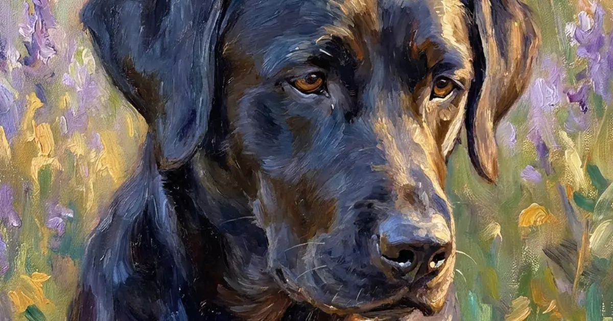 Gallery-quality pet art portrait