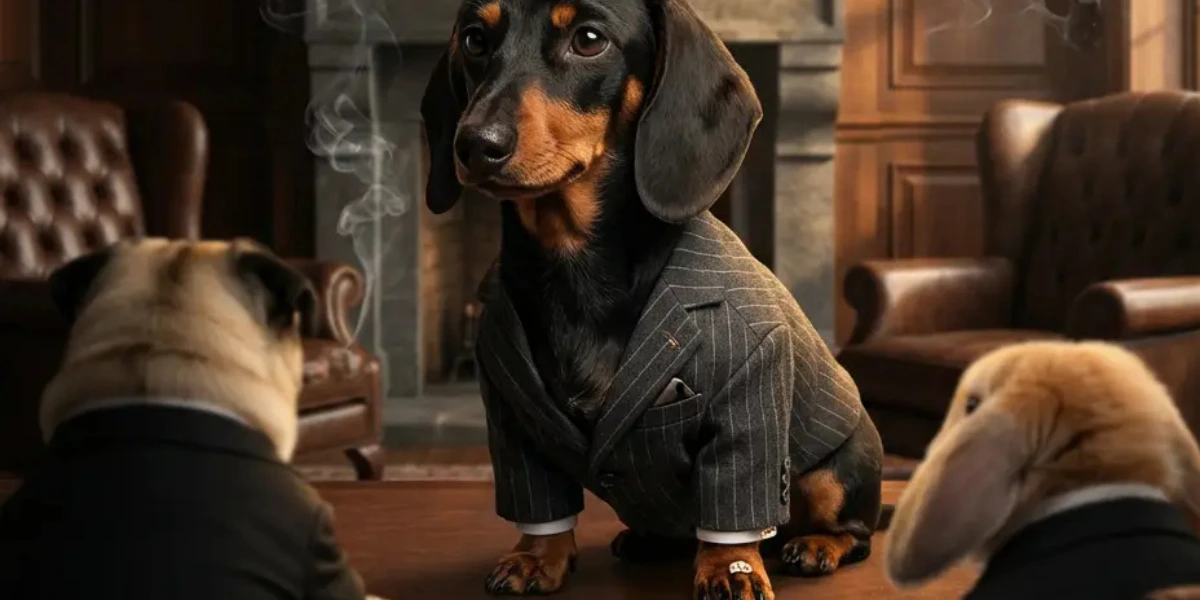 Custom pet family portrait